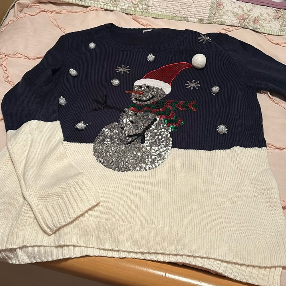 Christmas snowman sweater